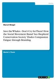 Cover von Save the Whales - Don't Cry for Them! How the Social Movement Brand Sea Shepherd Conservation Society Eludes Compassion Fatigue through Branding
