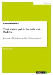 Cover von Triest und die prekäre Identität in der Moderne