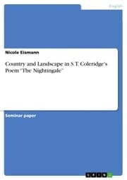 Cover von Country and Landscape in S.T. Coleridge's Poem 'The Nightingale'