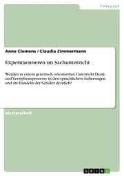 Cover von Experimentieren im Sachunterricht
