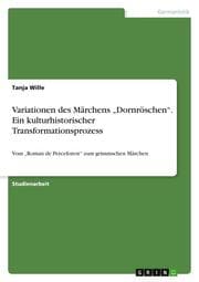 Cover von Variationen des Märchens Dornröschen. Ein kulturhistorischer Transformationsprozess
