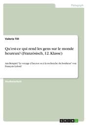 Cover von Quest-ce qui rend les gens sur le monde heureux? (Französisch, 12. Klasse)