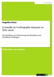 Cover von La bataille de l'orthographe française au XVIe siècle