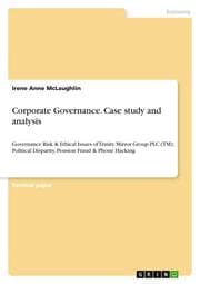 Cover von Corporate Governance. Case study and analysis