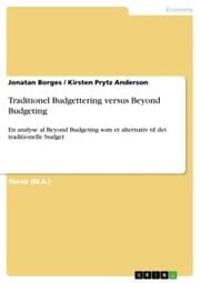 Cover von Traditionel Budgettering versus Beyond Budgeting