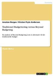 Cover von Traditionel Budgettering versus Beyond Budgeting
