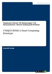 Cover von UNIQUE SENSE. A Smart Computing Prototype