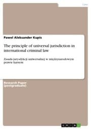 Cover von The principle of universal jurisdiction in international criminal law