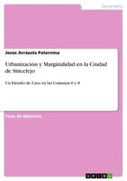 Cover von Urbanización y Marginalidad en la Ciudad de Sincelejo