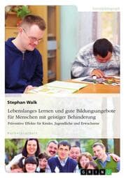 Cover von Lebenslanges Lernen und gute Bildungsangebote für Menschen mit geistiger Behinderung