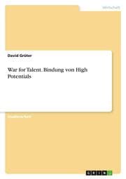 Cover von War for Talent. Bindung von High Potentials
