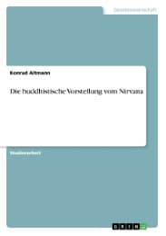 Cover von Die buddhistische Vorstellung vom Nirvana