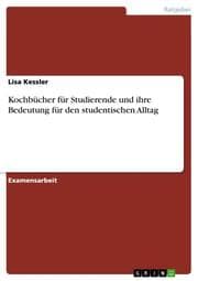 Cover von Kochbücher für Studierende und ihre Bedeutung für den studentischen Alltag