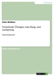 Cover von Vertiefende Übungen zum Hang- und Laufsprung