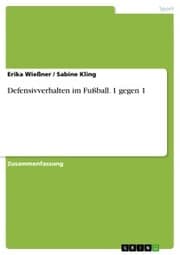 Cover von Defensivverhalten im Fußball. 1 gegen 1