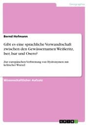 Cover von Gibt es eine sprachliche Verwandtschaft zwischen den Gewässernamen Weißeritz, Iser, Isar und Osero?