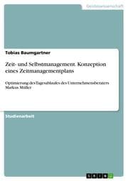 Cover von Zeit- und Selbstmanagement. Konzeption eines Zeitmanagementplans