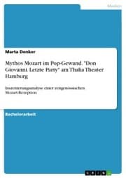 Cover von Mythos Mozart im Pop-Gewand. 'Don Giovanni. Letzte Party' am Thalia Theater Hamburg