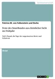 Cover von Feste des Sinai-Bundes aus christlicher Sicht im Frühjahr