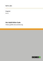 Cover von Der Adolf-Hitler-Code