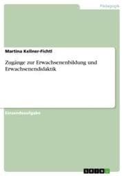 Cover von Zugänge zur Erwachsenenbildung und Erwachsenendidaktik