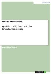 Cover von Qualität und Evaluation in der Erwachsenenbildung