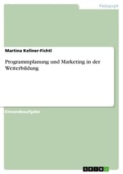 Cover von Programmplanung und Marketing in der Weiterbildung