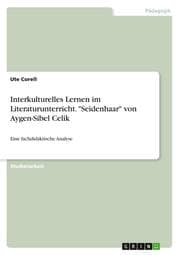 Cover von Interkulturelles Lernen im Literaturunterricht. 'Seidenhaar' von Aygen-Sibel Celik