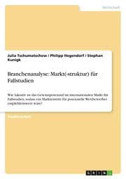 Cover von Branchenanalyse: Markt(-struktur) für Fallstudien