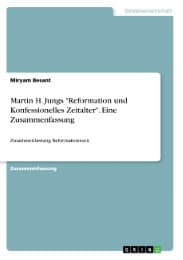 Cover von Martin H. Jungs 'Reformation und Konfessionelles Zeitalter'. Eine Zusammenfassung