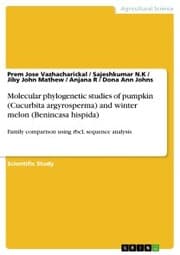 Cover von Molecular phylogenetic studies of pumpkin (Cucurbita argyrosperma) and winter melon (Benincasa hispida)