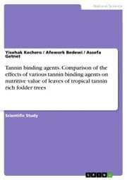 Cover von Tannin binding agents. Comparison of the effects of various tannin binding agents on nutritive value of leaves of tropical tannin rich fodder trees