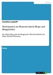 Cover von Partizipation im Museum durch Blogs und Blogparaden