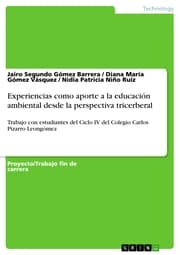 Cover von Experiencias como aporte a la educación ambiental desde la perspectiva tricerberal