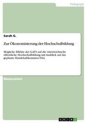 Cover von Zur Ökonomisierung der Hochschulbildung