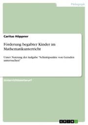 Cover von Förderung begabter Kinder im Mathematikunterricht