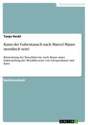 Cover von Kann der Gabentausch nach Marcel Mauss moralisch sein?