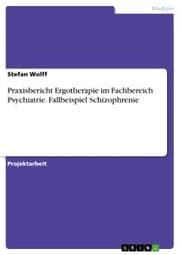 Cover von Praxisbericht Ergotherapie im Fachbereich Psychiatrie. Fallbeispiel Schizophrenie
