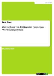Cover von Zur Stellung von Präfixen im russischen Wortbildungssystem