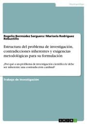 Cover von Estructura del problema de investigación, contradicciones inherentes y exigencias metodológicas para su formulación
