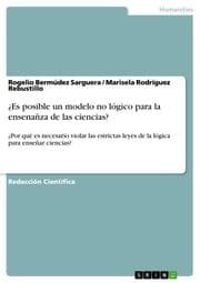 Cover von Es posible un modelo no lógico para la ensenañza de las ciencias?