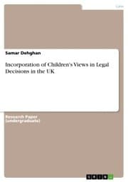 Cover von Incorporation of Children's Views in Legal Decisions in the UK