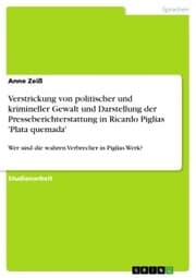 Cover von Verstrickung von politischer und krimineller Gewalt und Darstellung der Presseberichterstattung in Ricardo Piglias 'Plata quemada'