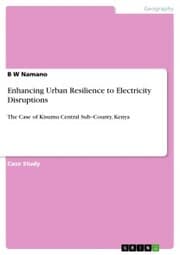 Cover von Enhancing Urban Resilience to Electricity Disruptions