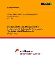 Cover von Pandemic Influenza Management In Portsmouth With Particular Reference To The University Of Portsmouth