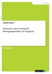 Cover von Deutsche und Griechische Bewegungsverben im Vergleich