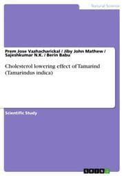 Cover von Cholesterol lowering effect of Tamarind (Tamarindus indica)
