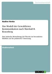 Cover von Das Modell der Gewaltfreien Kommunikation nach Marshall B. Rosenberg
