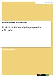 Cover von Rechtliche Rahmenbedingungen der e-Vergabe