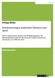 Cover von Positionierungen politischer Parteien zum Sport